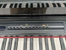 Load image into Gallery viewer, Roland HP-3e Digital Piano and stool in glossy black polished ebony Stock #24307