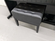 Load image into Gallery viewer, Roland HP-3e Digital Piano and stool in glossy black polished ebony Stock #24307