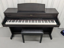 Load image into Gallery viewer, Roland HP-7e digital piano and stool in dark rosewood finish stock number 24306