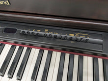 Load image into Gallery viewer, Roland HP-7e digital piano and stool in dark rosewood finish stock number 24306