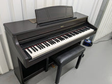 Load image into Gallery viewer, Roland HP-7e digital piano and stool in dark rosewood finish stock number 24306