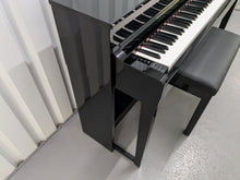 Load image into Gallery viewer, Yamaha Clavinova CLP-535 CLP-535PE Digital Piano in gloss black stock # 24312