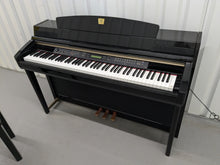 Load image into Gallery viewer, Yamaha Clavinova CLP-280 in Polished glossy black + matching stool stock # 24292