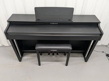 Load image into Gallery viewer, Yamaha clavinova CLP-625 digital piano in satin black colour stock # 22339