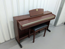 Load image into Gallery viewer, Yamaha Clavinova CLP-220 digital piano and stool in mahogany finish stock number 24340
