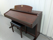 Load image into Gallery viewer, Yamaha CVP-206 digital piano arranger and stool in mahogany finish stock #24335