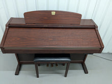 Load image into Gallery viewer, Yamaha CVP-206 digital piano arranger and stool in mahogany finish stock #24335