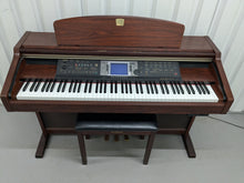 Load image into Gallery viewer, Yamaha CVP-206 digital piano arranger and stool in mahogany finish stock #24335