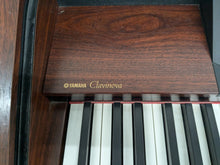 Load image into Gallery viewer, Yamaha CVP-206 digital piano arranger and stool in mahogany finish stock #24335