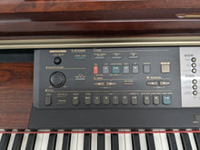 Load image into Gallery viewer, Yamaha CVP-206 digital piano arranger and stool in mahogany finish stock #24335