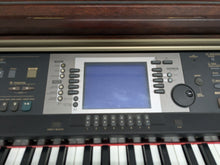 Load image into Gallery viewer, Yamaha CVP-206 digital piano arranger and stool in mahogany finish stock #24335