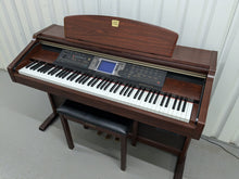 Load image into Gallery viewer, Yamaha CVP-206 digital piano arranger and stool in mahogany finish stock #24335