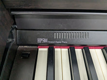 Load image into Gallery viewer, Roland HP504 digital piano in dark rosewood finish stock number 24349