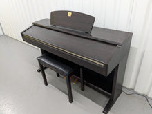 Load image into Gallery viewer, Yamaha Clavinova CLP-120 Digital Piano and stool in dark rosewood stock #24346
