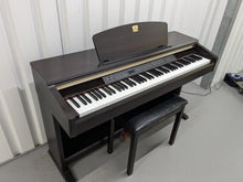 Load image into Gallery viewer, Yamaha Clavinova CLP-120 Digital Piano and stool in dark rosewood stock #24346