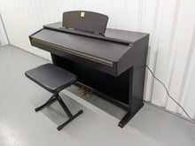 Load image into Gallery viewer, Yamaha Clavinova CLP-120 Digital Piano and stool in dark rosewood stock #24367