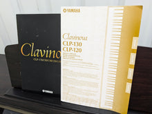 Load image into Gallery viewer, Yamaha Clavinova CLP-120 Digital Piano and stool in dark rosewood stock #24367