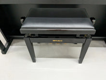 Load image into Gallery viewer, Roland HP601 digital piano and stool in satin black finish stock number 24368