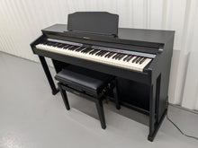 Load image into Gallery viewer, Roland HP601 digital piano and stool in satin black finish stock number 24368