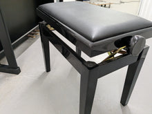 Load image into Gallery viewer, Roland HP601 digital piano and stool in satin black finish stock number 24368