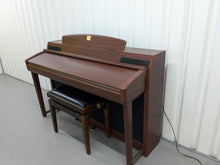 Load image into Gallery viewer, YAMAHA CLAVINOVA CLP-270 DIGITAL PIANO AND STOOL IN MAHOGANY FINISH stock #24359
