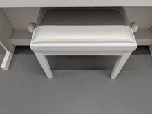 Load image into Gallery viewer, Yamaha Arius YDP-144 digital piano and stool in satin white stock nr 24365