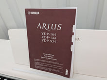 Load image into Gallery viewer, Yamaha Arius YDP-144 digital piano and stool in satin white stock nr 24365