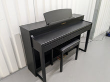 Load image into Gallery viewer, Yamaha Clavinova CLP-470 in satin black with wooden keys action + stool stock no 24366