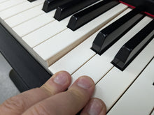 Load image into Gallery viewer, Yamaha Clavinova CLP-470 in satin black with wooden keys action + stool stock no 24366
