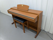 Load image into Gallery viewer, Yamaha Clavinova CLP-220 digital piano and stool in cherry wood finish stock number 24371