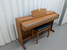 Load image into Gallery viewer, Yamaha Clavinova CLP-220 digital piano and stool in cherry wood finish stock number 24371