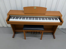 Load image into Gallery viewer, Yamaha Clavinova CLP-220 digital piano and stool in cherry wood finish stock number 24371