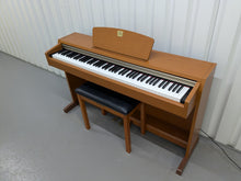 Load image into Gallery viewer, Yamaha Clavinova CLP-220 digital piano and stool in cherry wood finish stock number 24371
