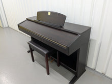 Load image into Gallery viewer, Yamaha Clavinova CLP-130 Digital Piano and stool in dark rosewood stock #24381