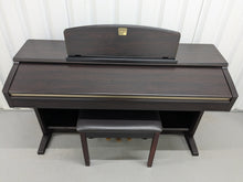 Load image into Gallery viewer, Yamaha Clavinova CLP-130 Digital Piano and stool in dark rosewood stock #24381