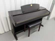 Load image into Gallery viewer, Yamaha Clavinova CLP-130 Digital Piano and stool in dark rosewood stock #24381
