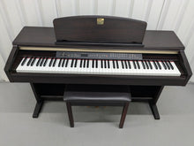 Load image into Gallery viewer, Yamaha Clavinova CLP-130 Digital Piano and stool in dark rosewood stock #24381