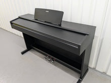 Load image into Gallery viewer, Yamaha Arius YDP-144 digital piano and stool in satin black finish stock #24388