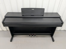Load image into Gallery viewer, Yamaha Arius YDP-144 digital piano and stool in satin black finish stock #24388