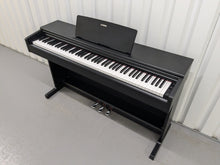 Load image into Gallery viewer, Yamaha Arius YDP-144 digital piano and stool in satin black finish stock #24388