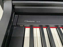 Load image into Gallery viewer, Yamaha Clavinova CLP-440 Digital Piano and stool in satin black stock no 24389