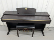 Load image into Gallery viewer, Yamaha Clavinova CLP-320 Digital Piano and stool in dark rosewood stock #24390