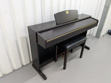 Load image into Gallery viewer, Yamaha Clavinova CLP-320 Digital Piano and stool in dark rosewood stock #24390