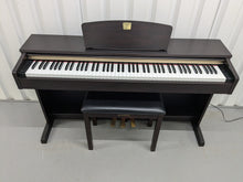 Load image into Gallery viewer, Yamaha Clavinova CLP-320 Digital Piano and stool in dark rosewood stock #24390
