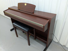 Load image into Gallery viewer, Yamaha Clavinova CLP-220 digital piano and stool in mahogany finish stock #24403