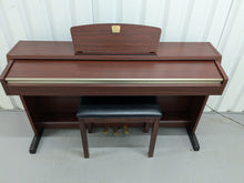 Load image into Gallery viewer, Yamaha Clavinova CLP-220 digital piano and stool in mahogany finish stock #24403