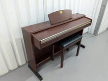 Load image into Gallery viewer, Yamaha Clavinova CLP-220 digital piano and stool in mahogany finish stock #24403