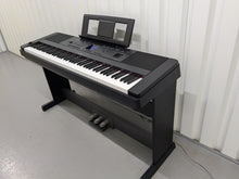 Load image into Gallery viewer, Yamaha DGX-660 black portable grand piano keyboard and stand with 3 pedals stock #24396
