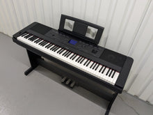 Load image into Gallery viewer, Yamaha DGX-660 black portable grand piano keyboard and stand with 3 pedals stock #24396