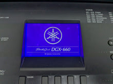 Load image into Gallery viewer, Yamaha DGX-660 black portable grand piano keyboard and stand with 3 pedals stock #24396